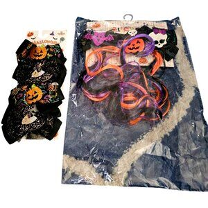 Halloween Hair Accessories Set With Clips & Hair Extensions